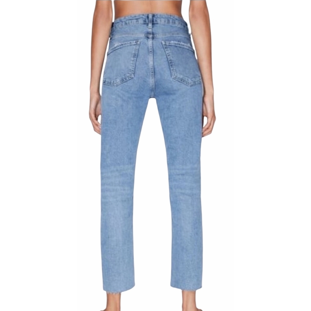 ZARA NWT Slim High Rise Ankle Length Jeans Size 6 - Picture 3 of 8